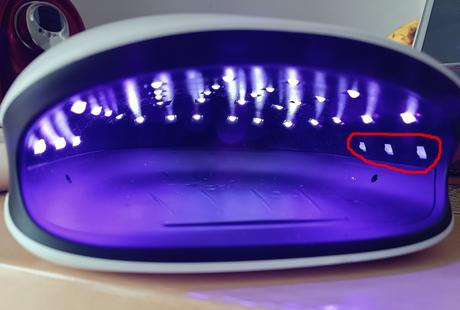 Led/uv lampa na nechty,