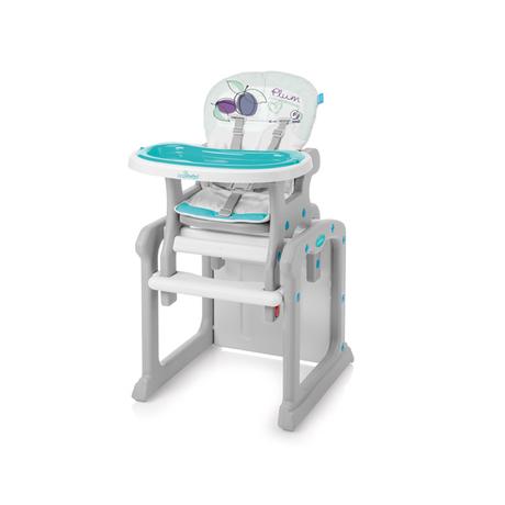 Baby design candy jedálenská stolička tyrkys, baby design