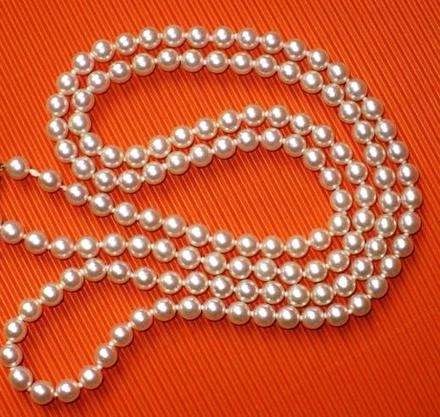 Perlový náhrdelník 40 cm, 