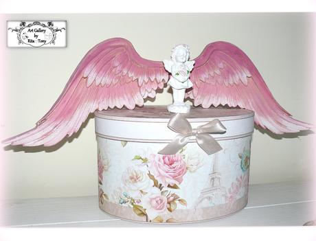 Velké anjelské krídla 3d-drevorezba, 