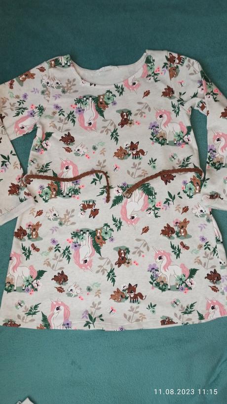 Mikinove šaty, h&m,122