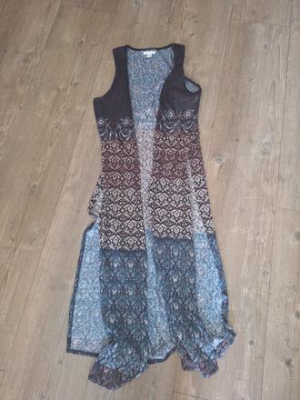 Letny cardigan/prehoz bez rukavov, amisu,s