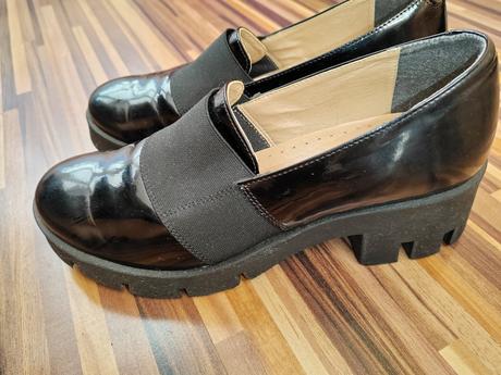 Topánočky kožené, na malej platforme, 37