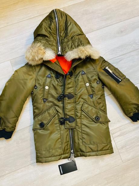Luxusná teplá vetrovka dsquared2, 122 / 128