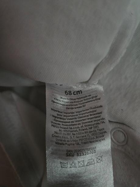 Body h&m, coccodrillo, biele grátis 68, coccodrillo,68