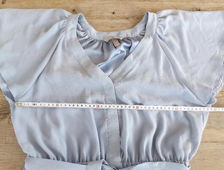 Bledomodré elegantné šaty, h&m,m