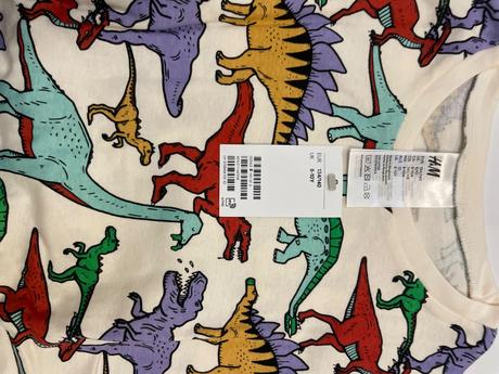 Pyžamko s dinom, h&m,134 / 140