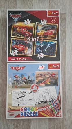 Puzzle cars a lietadlá 2ks, 
