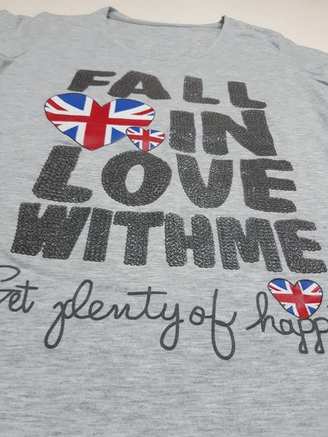 Dievčenské tričko s potlačou a nápisom, 158