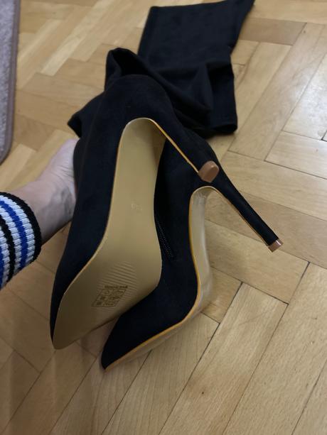 Semisove cizmy nad kolena, 38