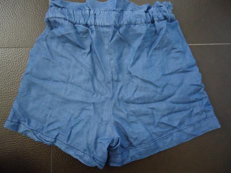 Letné modal riflové šortky s vysokým pásom opaskom, promod,s