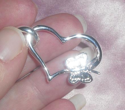 Svadobny srdieckovy privesok,