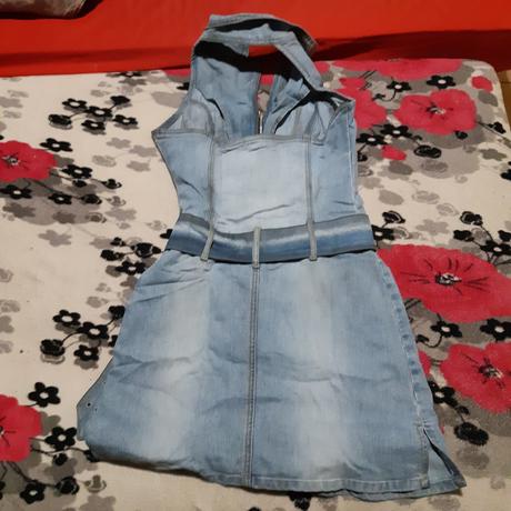 Damske riflove šaty, l