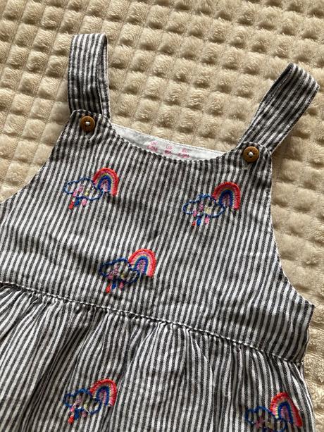 Pásikavé dúhové šaty, f&f,74