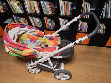 Bexa cube, farebný, dobre zachovalý kočík 3v1, bexa,bexa cube