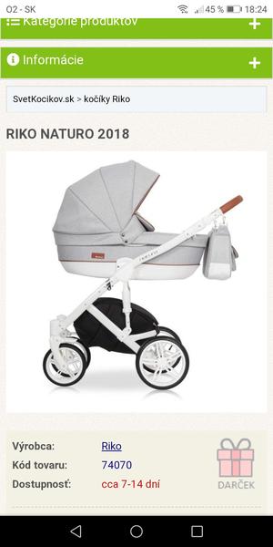 Kočík Riko Naturo