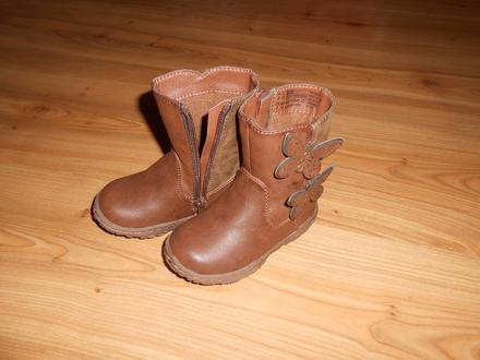 Hnedé prechodné čižmičky, 23