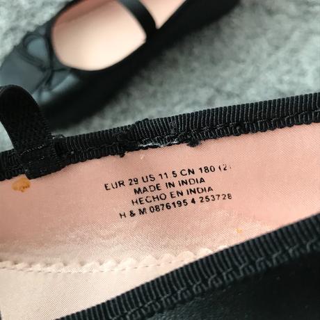 Čierne balerínky v.29, h&m,29