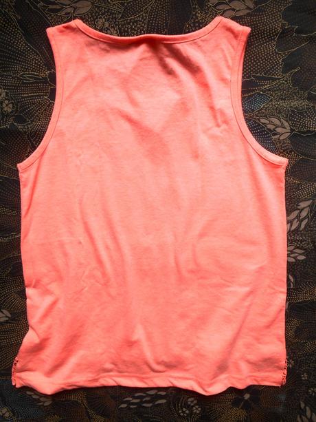 Neónové tielko s krajkou na 8-10 rokov, 134