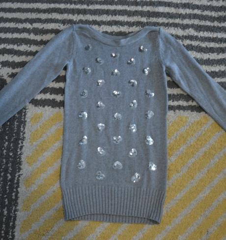 Predlžený svetrík 146/152, h&m,146