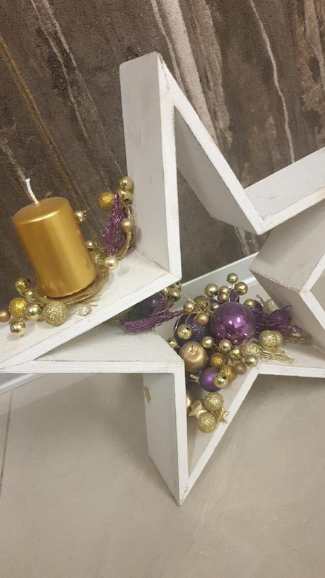 Adventný vianočný sviatočný veniec + hviezdy,