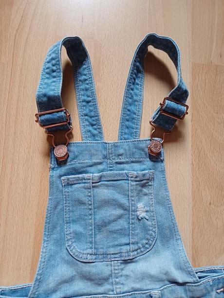 Riflove šortky na traky, denim,122