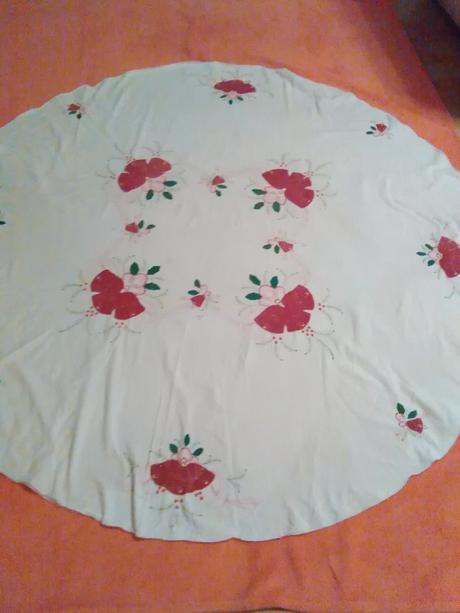 Obrus okrúhly vianočný, 