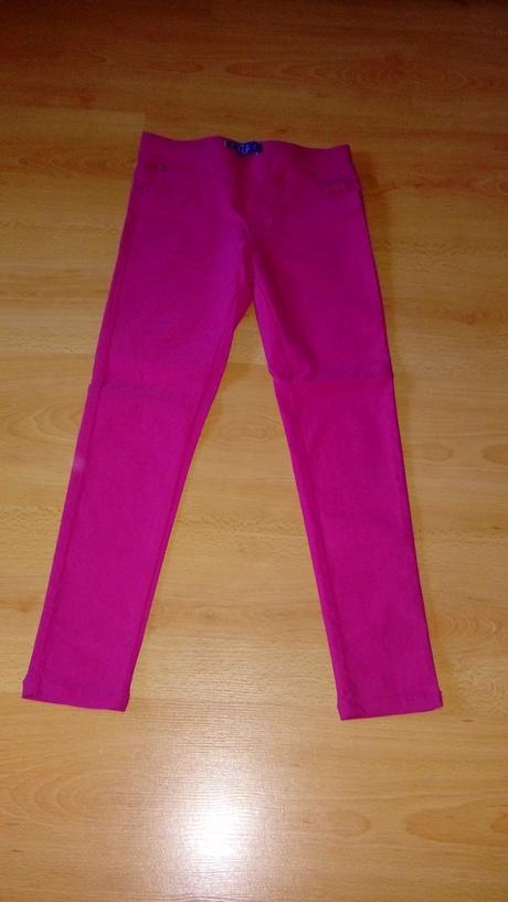 Ružové legínové nohavice 6-8r., 122