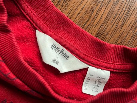 Mikina harry potter zn h&m na 8 rokov, h&m,134