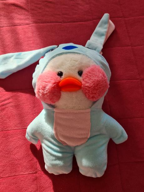 Plysova kačica s oblecenim, 