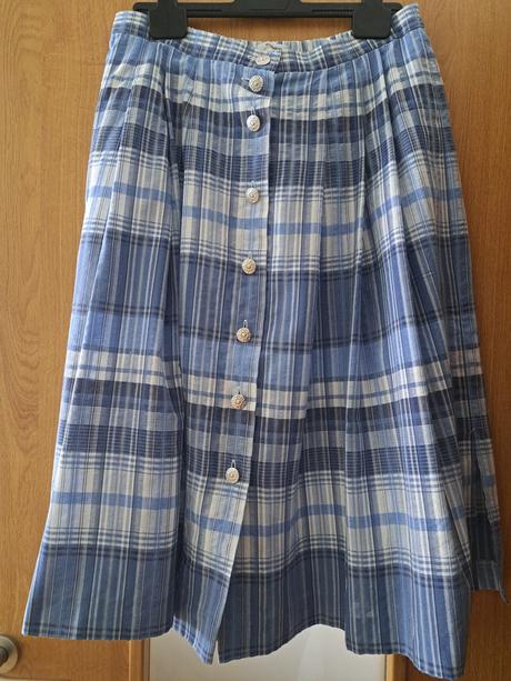 Boho country midi sukňa, l