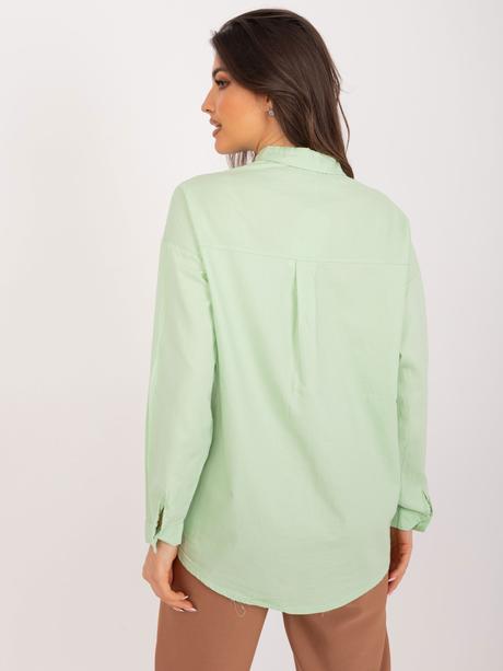 Dámska košeľa pistáciová over size, l / m / s