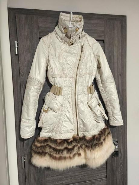 Luxusna bunda flo&clo s pravou kozusinkou, xs