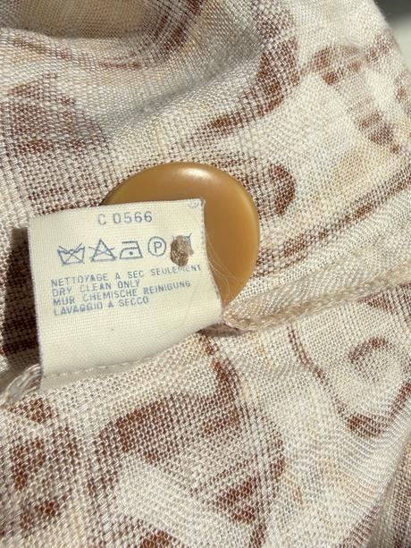 Vintage ľanová bunda caroline rohmer secesný štý, l