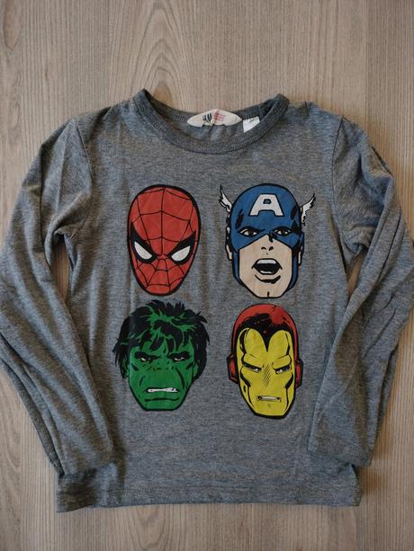 H&m lego ninja a marvel tričko, h&m,128