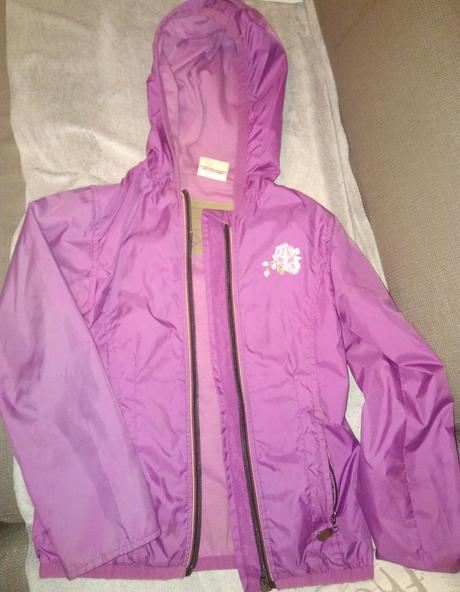 Fialová prechodná bunda, 128