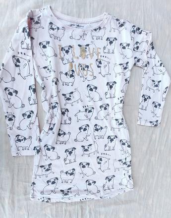 Šaty svetloružové s mopsom, reserved - 128, reserved,128