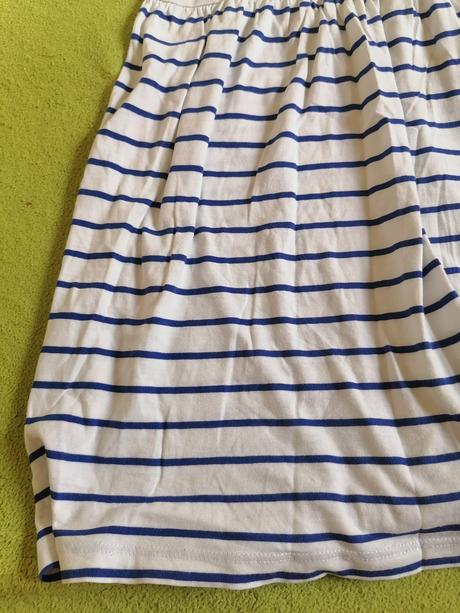 Bielo modré šaty, h&m,110