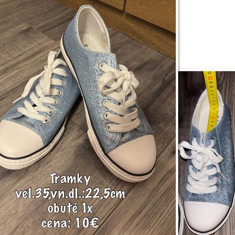 Tramky modré nové, 35