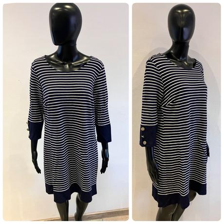 Dámske pásikavé šaty, xl