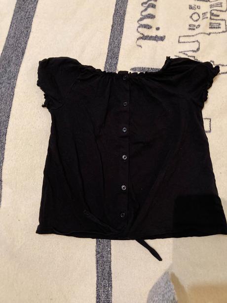 Romantické tričko na viazanie, h&m,140