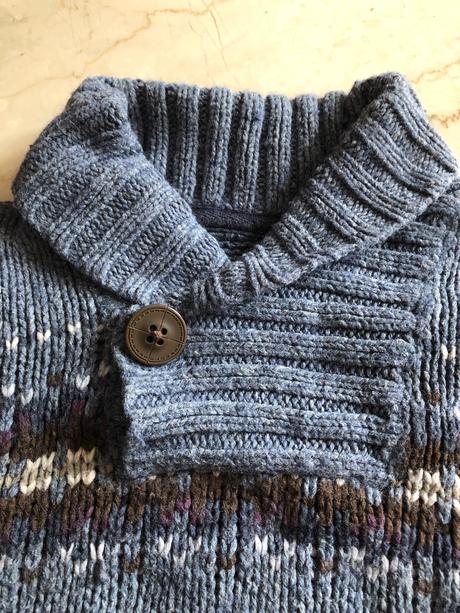 Teplý pletený svetrík, h&m,80