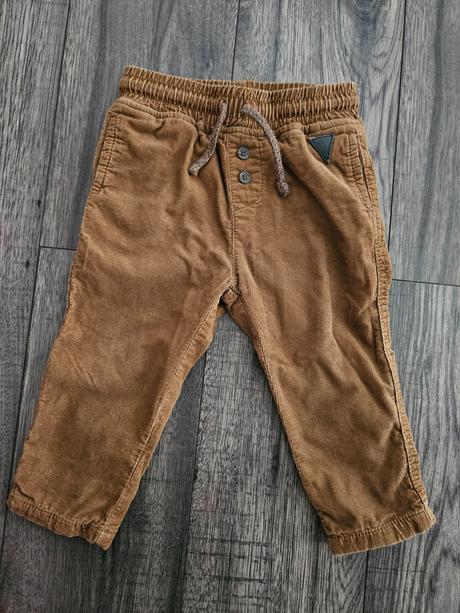 Podšité hnedé nohavice 80, pepco,80