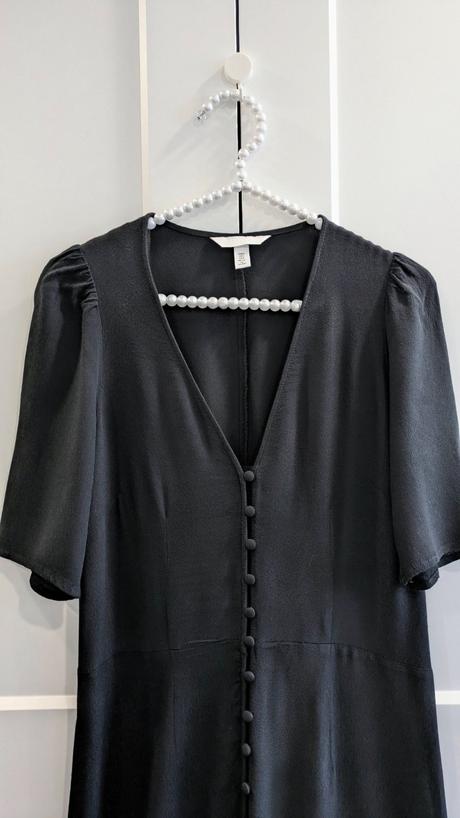 Letné čierne šaty h&m, h&m,s