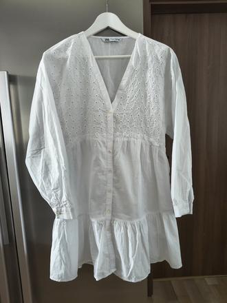 Zara bavlnené letné košeľové šaty s-m, zara