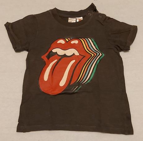 Tričko s krátkym rukávom kiss h&m 80, h&m,80