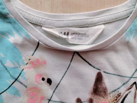 Tričko žirafka, h&m,92