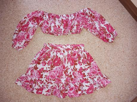 Set croptop a sukňa v.xs/s, xs