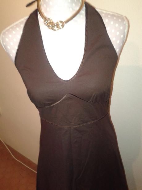 Hnedé elastické šaty veľ. s, s