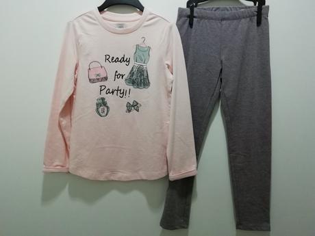 Bavlnená súprava komplet s teplejšími legínami, ovs,128